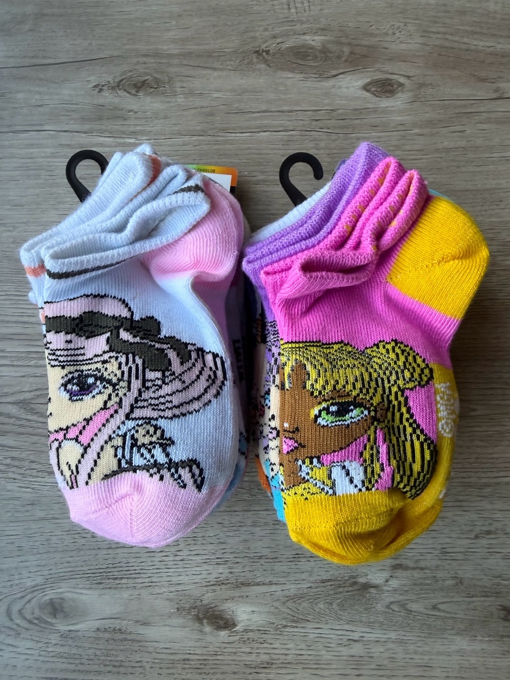 Rainbow High Girls 6-Pair Ankle Socks Bundle 12 Pairs Total NWT Shoe Size 7-10